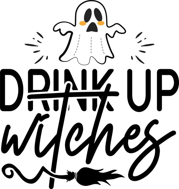 Impresión de diseño de tipografía de Halloween para camiseta, taza, pancarta, póster, etc.