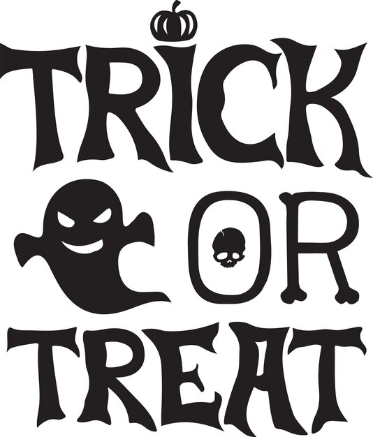 Impresión de diseño de tipografía de Halloween para camiseta, taza, pancarta, póster, etc.