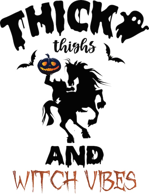 Impresión de diseño de tipografía de Halloween para camisetas, pancartas, carteles, etc.