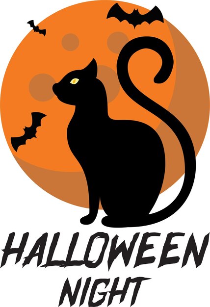 Impresión de diseño de tipografía de Halloween para camisetas, pancartas, carteles, etc.