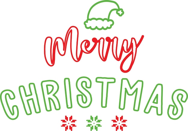 Impresión de diseño de tipografía de Navidad para camiseta, sudadera, taza, cartel, banner, etc.