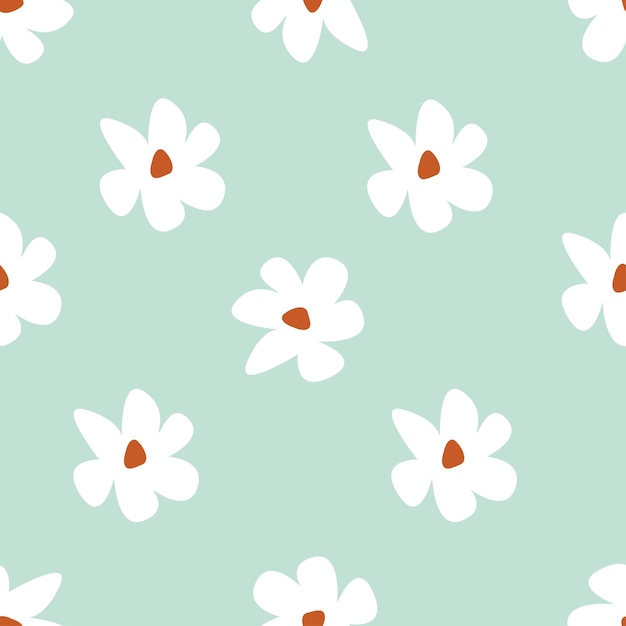 Impresión floral Vector ilustración vintage flores hojas patrón de marco para fondo fondo