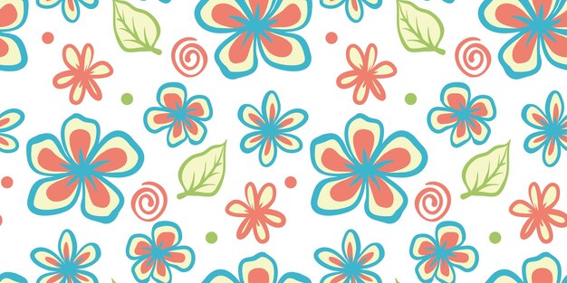Impresión de flores abstractas simples dibujadas a mano patrón de collage de moda plantilla de moda para el diseño de telas