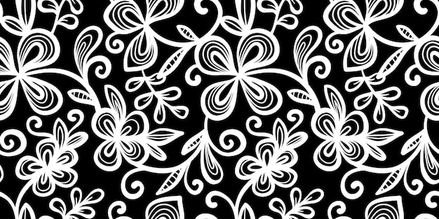 Impresión de flores abstractas simples dibujadas a mano patrón de collage de moda plantilla de moda para el diseño de telas
