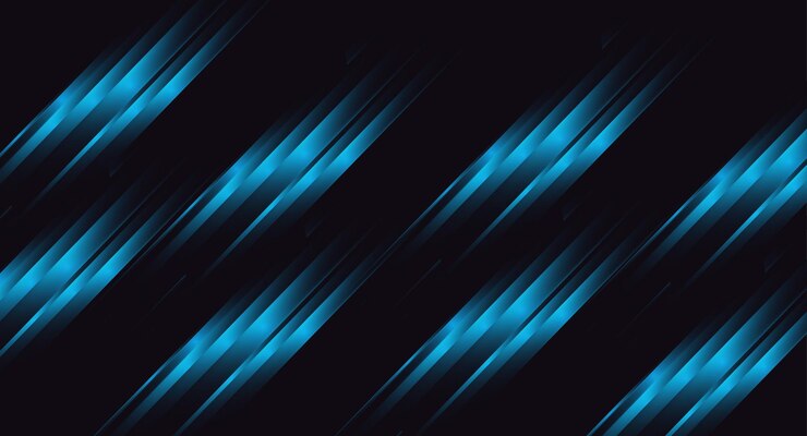 Impresión de fondo azul abstracto con estrellas y luz