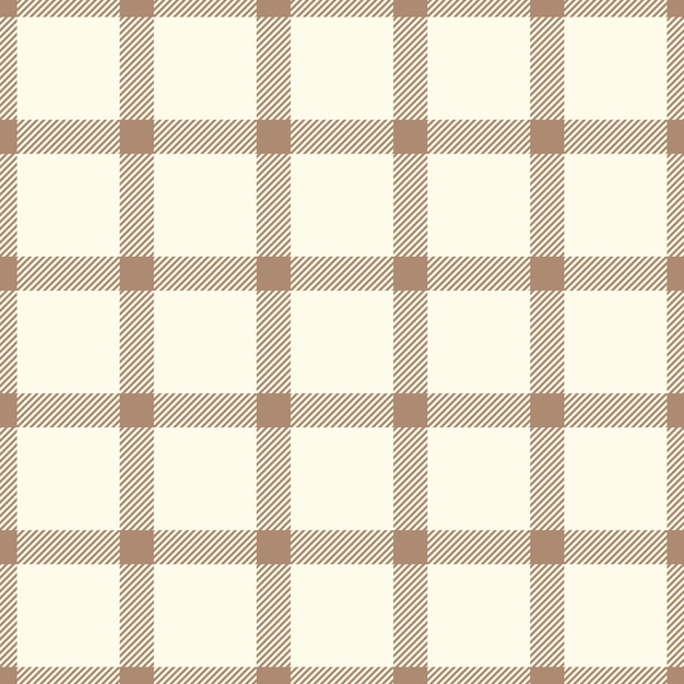 Impresión de fondo de tela de patrón clásico textil a cuadros sin costura de textura de manta de tartán vectorial en colores naranja y claro