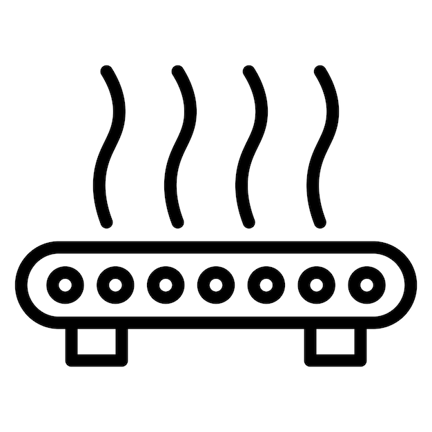 Impresión de imagen vectorial de icono de cama Se puede utilizar para la fabricación aditiva