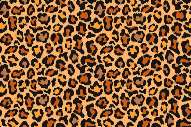 Impresión de leopardo con patrón sin costura Impresión de animales para papel tapiz de tela textil de moda