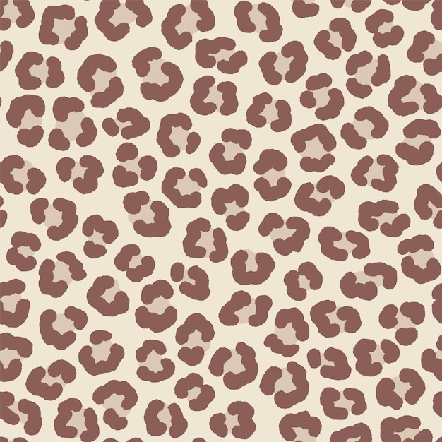 Impresión de leopardo sobre un fondo beige