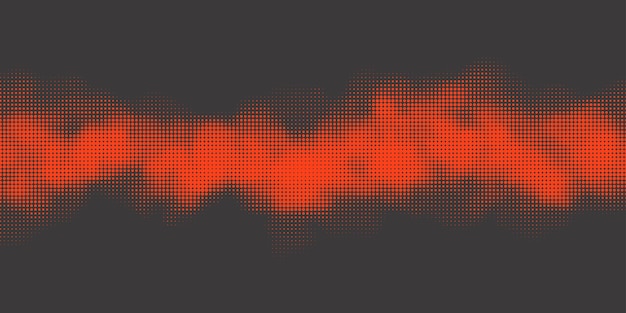 Impresión monocromática de raster de fondo de semitono vectorial abstracto