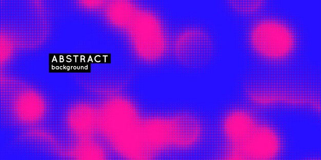 Impresión monocromática de raster de fondo de semitono vectorial abstracto