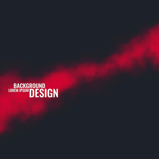 Impresión monocromática de raster de fondo de semitono vectorial abstracto