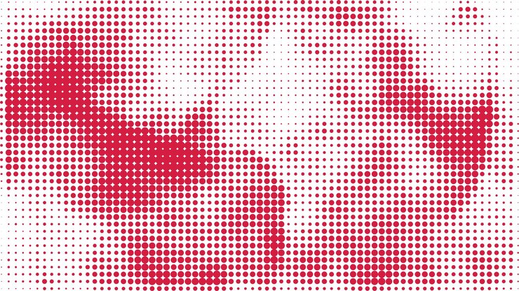 Vector impresión monocromática de raster de fondo de semitono vectorial abstracto