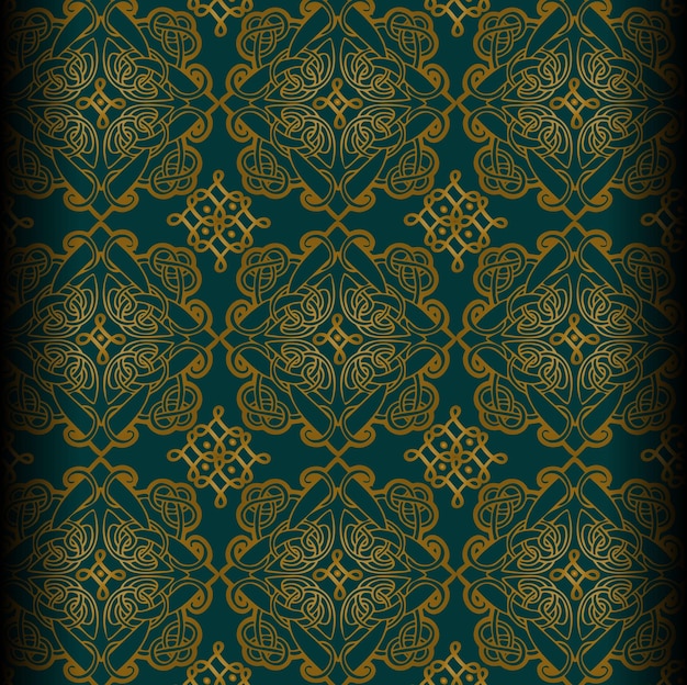 Impresión de patrón celta sin costuras