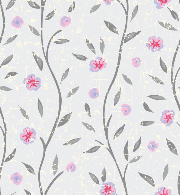 Impresión de patrón de moda de flores