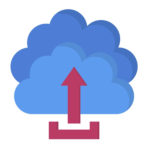 Impresión plana de carga en la nube