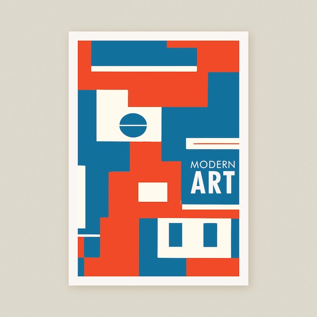 Vector impresión de póster de arte moderno imprimible arte minimalista geométrico