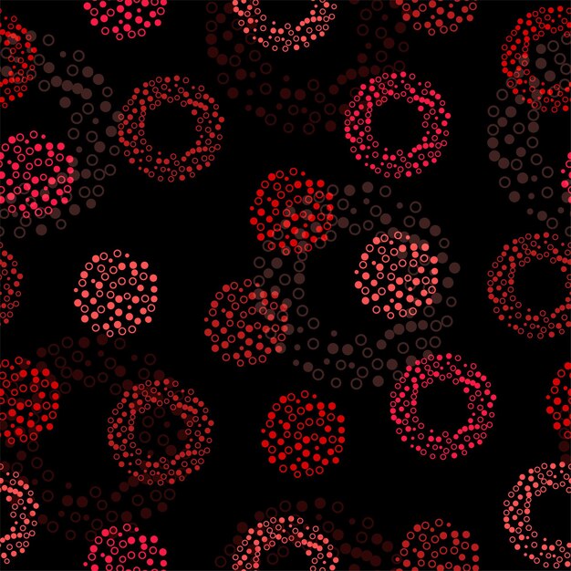 Impresión punteada simple dibujada a mano irregular pequeños lunares aislados sobre un fondo rosa claro