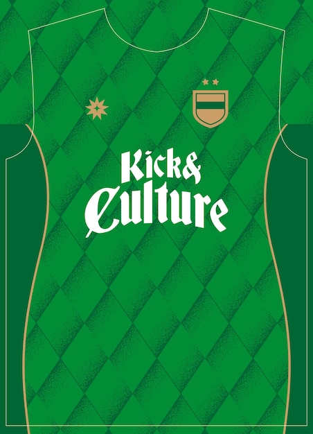 Impresión de sublimación de la camiseta de fútbol de patrón verde real