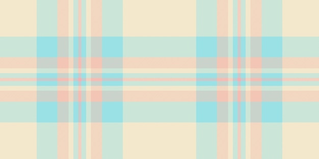 Impresión de telas textiles sin costuras africanas a cuadros de tartan comprobación de patrón de color textura vectorial de fondo en colores claros y cianos
