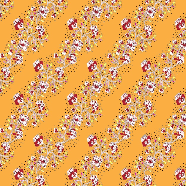 Impresión textil de tela floral de colores