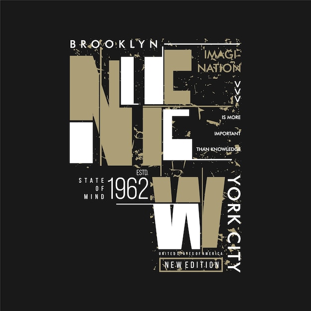 impresión de vector gráfico abstracto de la ciudad de nueva york