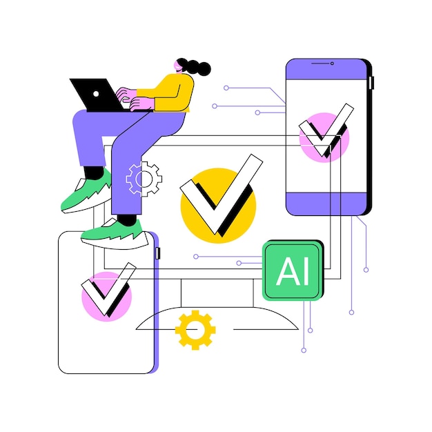 Impresión vectorial del concepto abstracto del compromiso del cliente por múltiples canales garantizado servicio al cliente