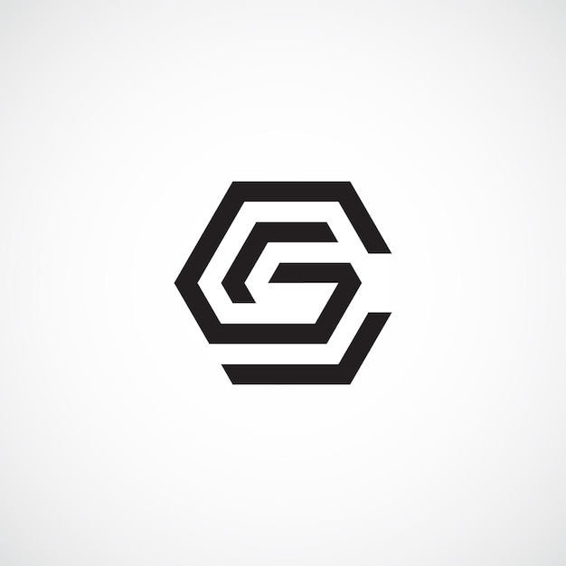 Impresionante carta creativa de moda CG GC logotipo de icono abstracto basado inicial
