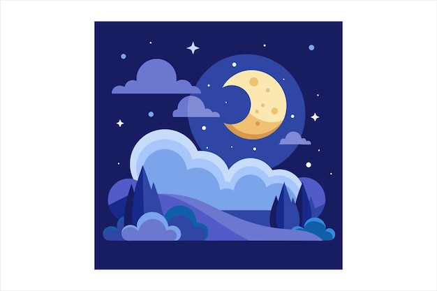 Impresionante colección de imágenes vectoriales de visión nocturna de sueños
