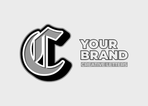 Impresionante conjunto de alfabeto de logotipo letra C