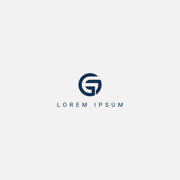 Impresionante, creativo, moderno, letra G, GG, inicial, basado, alfabeto, icono, logotipo