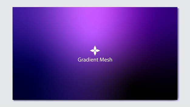 Impresionante diseño de malla de gradiente púrpura y azul