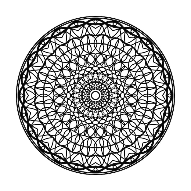 Impresionante diseño de mandala perfecto para la decoración del hogar meditación y página de colorear