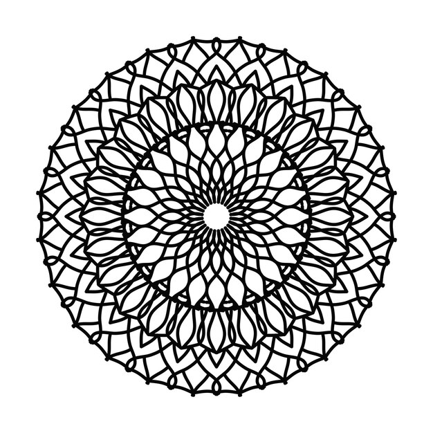 Impresionante diseño de mandala perfecto para la decoración del hogar meditación y página de colorear