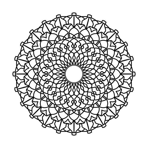 Impresionante diseño de mandala perfecto para la decoración del hogar meditación y página de colorear