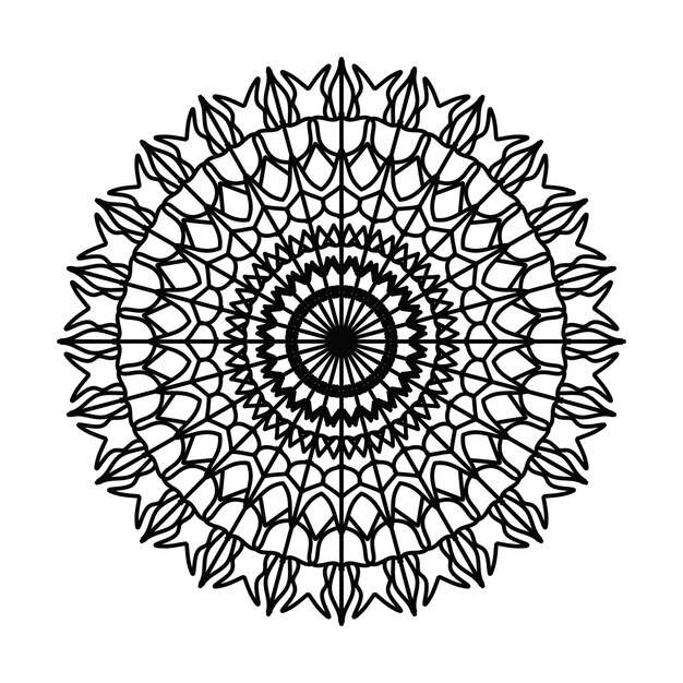 Impresionante diseño de mandala perfecto para la decoración del hogar meditación y página de colorear