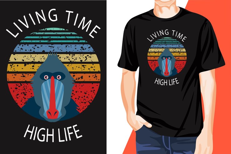 Impresionante diseño de vector de camiseta llamativa