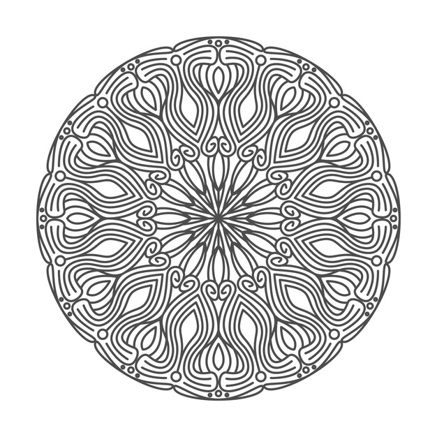 Impresionante y elegante arte de mandala.