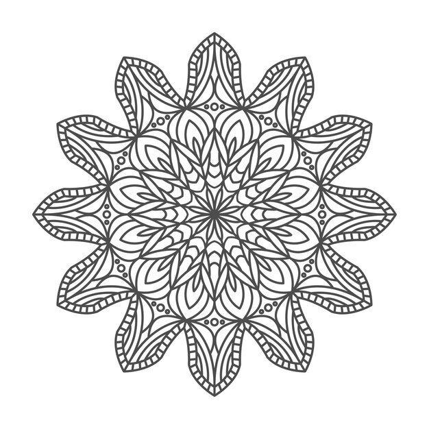 Impresionante y elegante arte de mandala.
