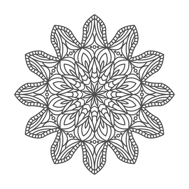 Impresionante y elegante arte de mandala.