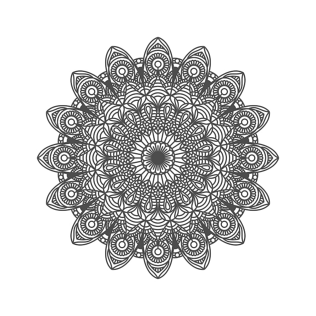 Impresionante y elegante arte de mandala.