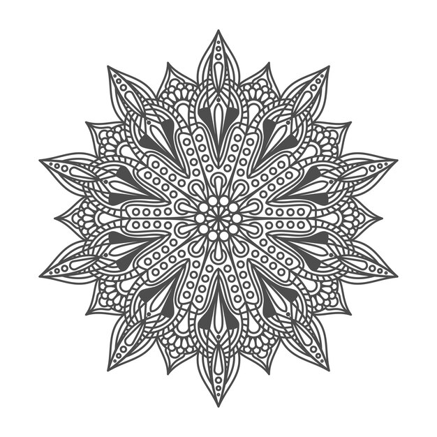 Impresionante y elegante arte de mandala.