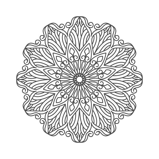 Impresionante y elegante arte de mandala.