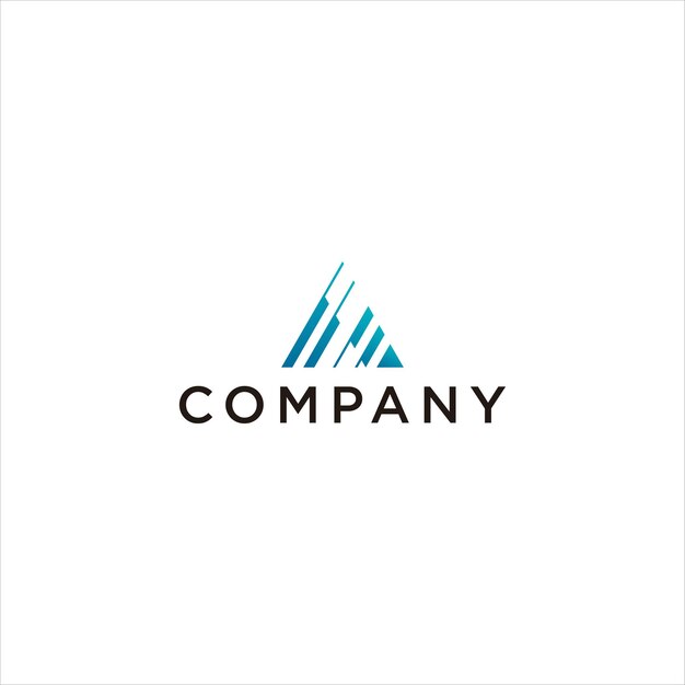 Impresionante gráfico de logotipo de una tecnología o un triángulo. Perfecto para el logotipo de la aplicación, sitio web, tecnología.