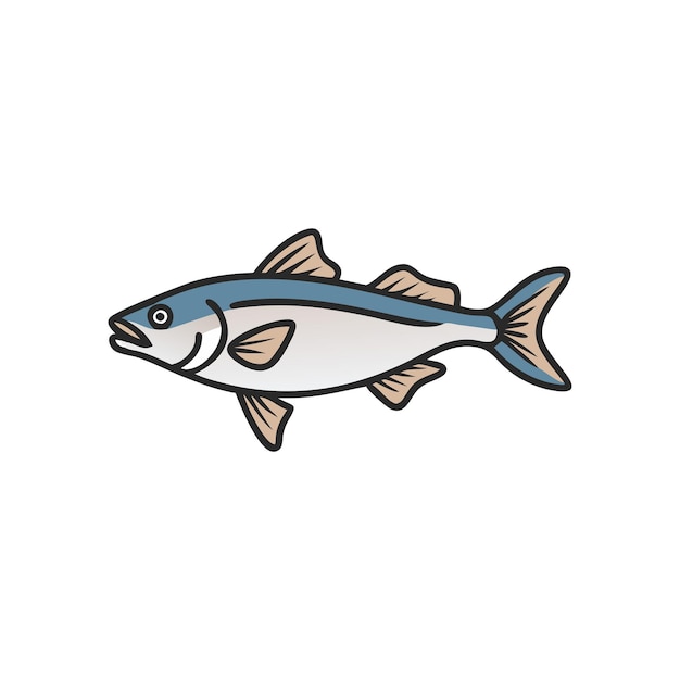 Impresionante ilustración de peces de mar