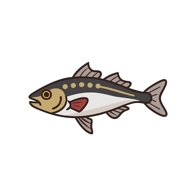 Impresionante ilustración de peces de mar