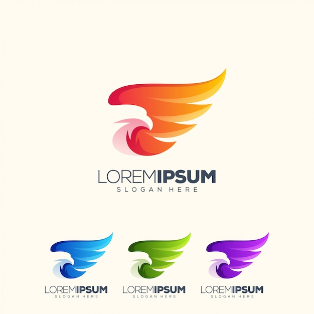 Impresionante ilustración de vector de diseño de logotipo de águila