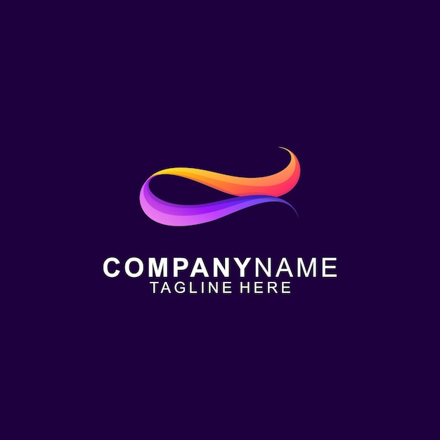 Impresionante logotipo abstracto de la letra C Premium