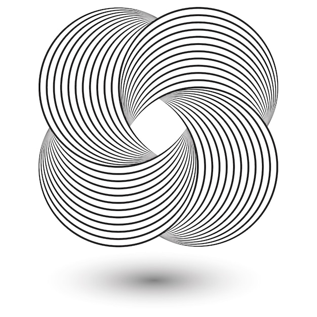 Impresionante un logotipo de círculo de bucle con vector svg