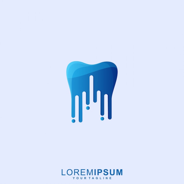 Impresionante logotipo de dental tech